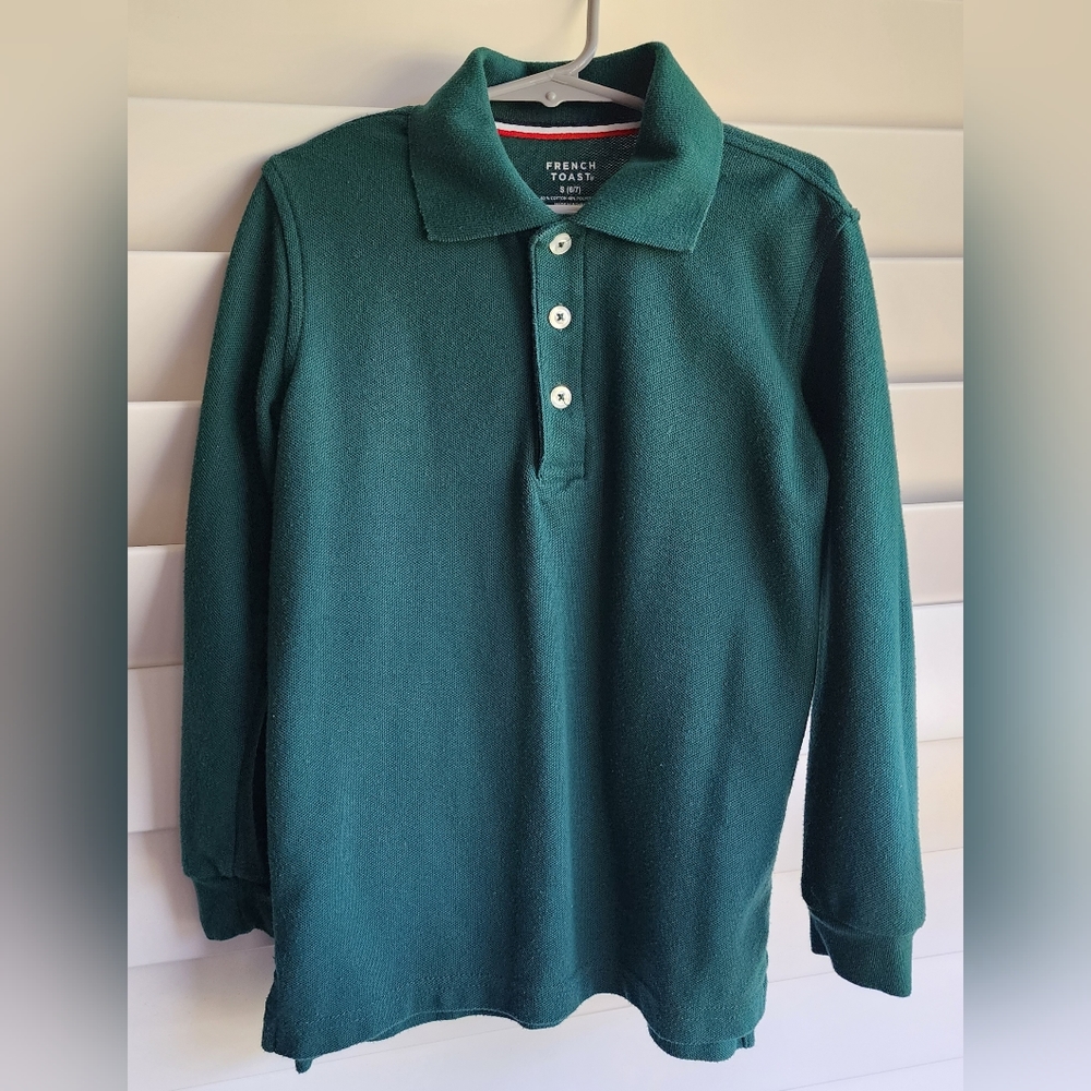 🇺🇸 Boys Long-sleeved Polo, size 6/7